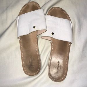 kate spare leather slides